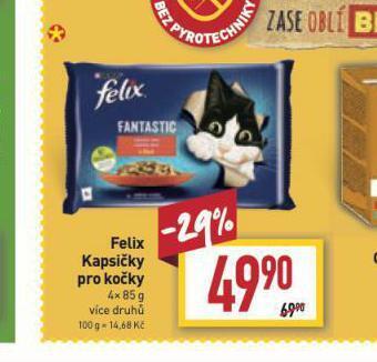 Billa Felix kapsičky pro kočky nabídka