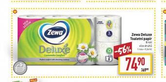 Billa Zewa deluxe toaletní papír nabídka