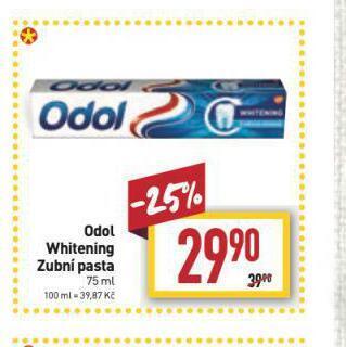 Billa Odol whitening zubní pasta nabídka