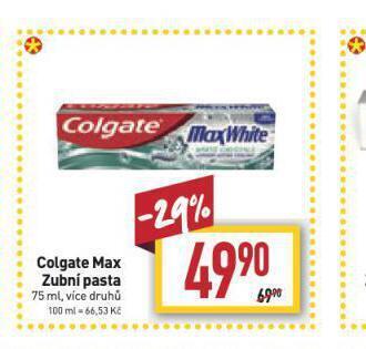 Billa Colgate max zubní pasta nabídka
