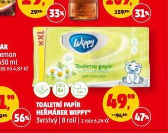 Penny Market Wippy toaletní papír nabídka