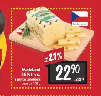 Billa Madeland 45% nabídka