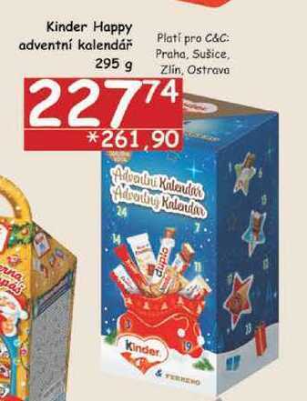 Jip Kinder happy adventní kalendář, 295 g nabídka