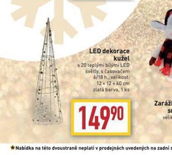 Billa Led dekorace kužel nabídka
