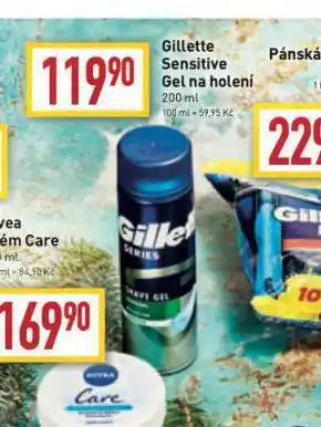 Gillete sensitive gel na holení