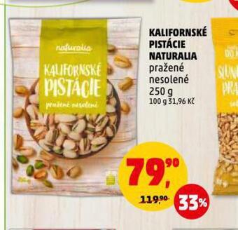 Penny Market Kalifornské pistácie naturalia nabídka