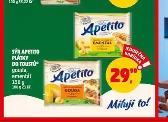 Penny Market Sýr apetito plátky do toustů nabídka