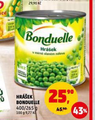 Penny Market Bonduelle hrášek nabídka