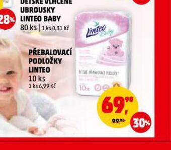Penny Market Linteo přebalovací podložky nabídka