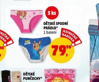 Penny Market Dětské spodní prádlo nabídka