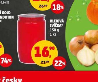 Penny Market Olejová svíčka nabídka