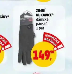 Penny Market Zimní rukavice nabídka