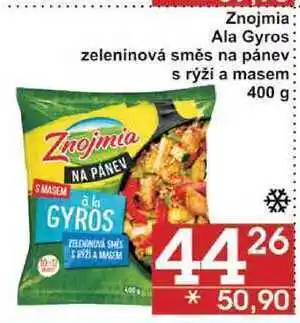 Jip Znojmia ala gyros zeleninová směs na pánev s rýží a masem, 400 g nabídka