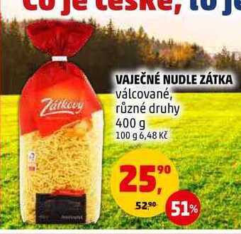 Penny Market Vaječné nudle zátka, 400 g nabídka