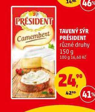 Penny Market Tavený sýr président, 150 g nabídka