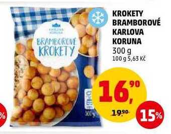 Penny Market Krokety bramborové karlova koruna, 300 g nabídka