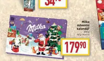 Billa Milka adventní kalendář nabídka