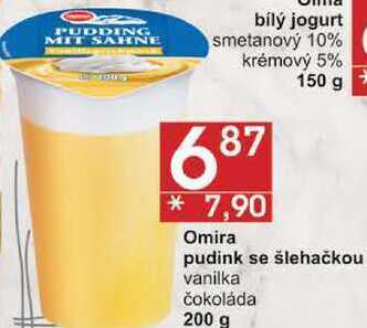 Jip Omira pudink se šlehačkou vanilka, 200 g nabídka