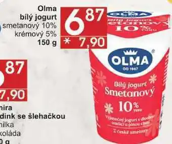 Jip Olma bílý jogurt smetanový 10%, 150 g nabídka