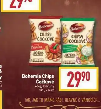 Billa Bohemia chips čočkové nabídka