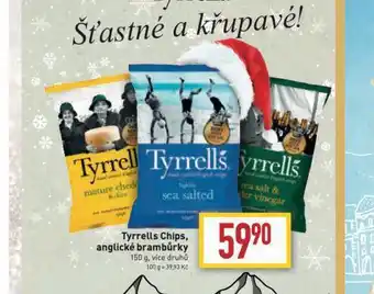 Billa Tyrrells chips, anglické brambůrky nabídka