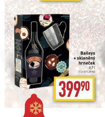 Billa Baileys + skleněný hrneček nabídka