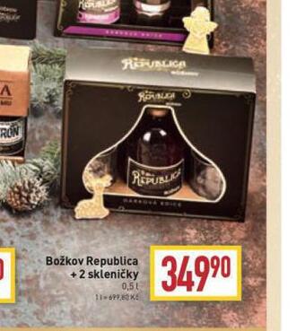 Billa Božkov republica + 2 skleničky nabídka