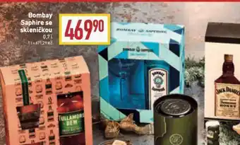 Bombay saphire se skleničkou