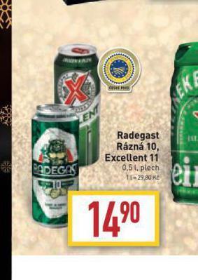 Billa Pivo radegast rázná 10 nabídka