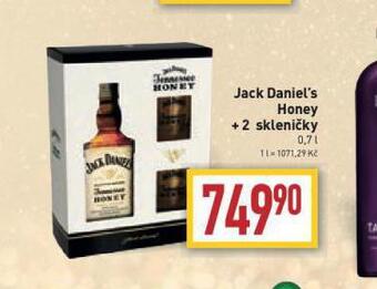 Billa Jack daniel´s honey + 2 skleničky nabídka