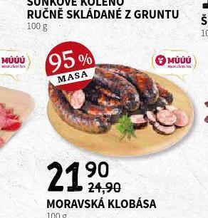 Terno Moravská klobása nabídka