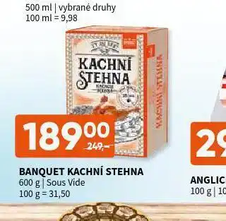 Terno Banquet kachní stehna sous vide nabídka