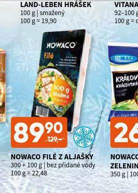 Terno Nowaco filé z aljašky nabídka