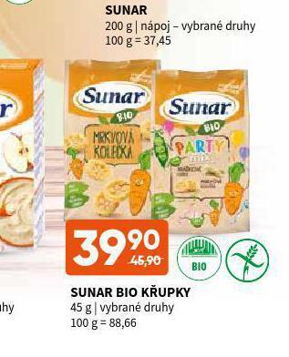 Terno Sunar bio křupky nabídka