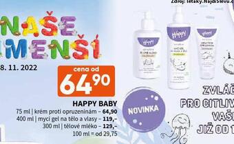 Terno Happy baby tělové mléko nabídka