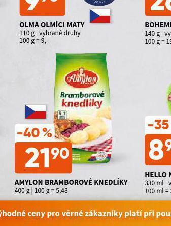 Terno Amylon bramborové knedlíky nabídka