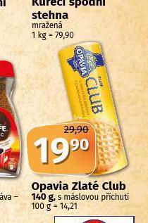 Coop Opavia zlaté club nabídka