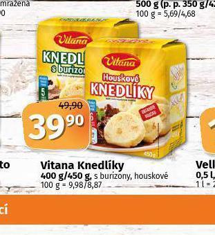 Coop Vitana knedlíky nabídka
