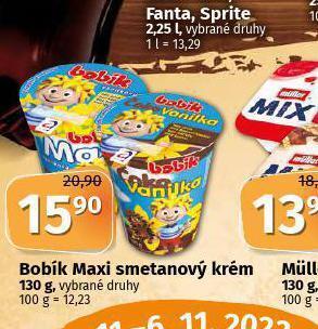 Coop Bobík maxi smetanový krém nabídka