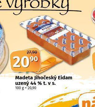 Coop Madeta jihočeský eidam uzený 44% nabídka