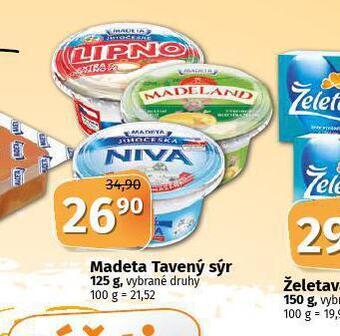 Coop Madeta tavený sýr nabídka