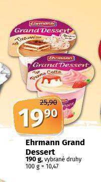 Coop Ehrmann grand dessert nabídka