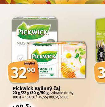 Coop Pickwick bylinný čaj nabídka