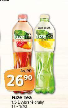 Coop Fuze tea nabídka