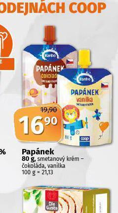 Coop Papánek smetanový krém nabídka