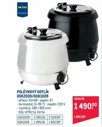 Makro Metro polévkový kotlík gsk2009/gsk1009 nabídka