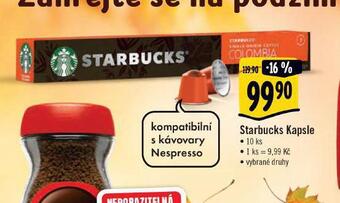 Albert Starbucks kapsle nabídka