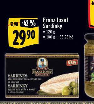 Albert Franz josef sardinky nabídka