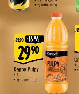 Albert Cappy pulpy nabídka