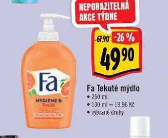 Albert Fa tekuté mýdlo nabídka